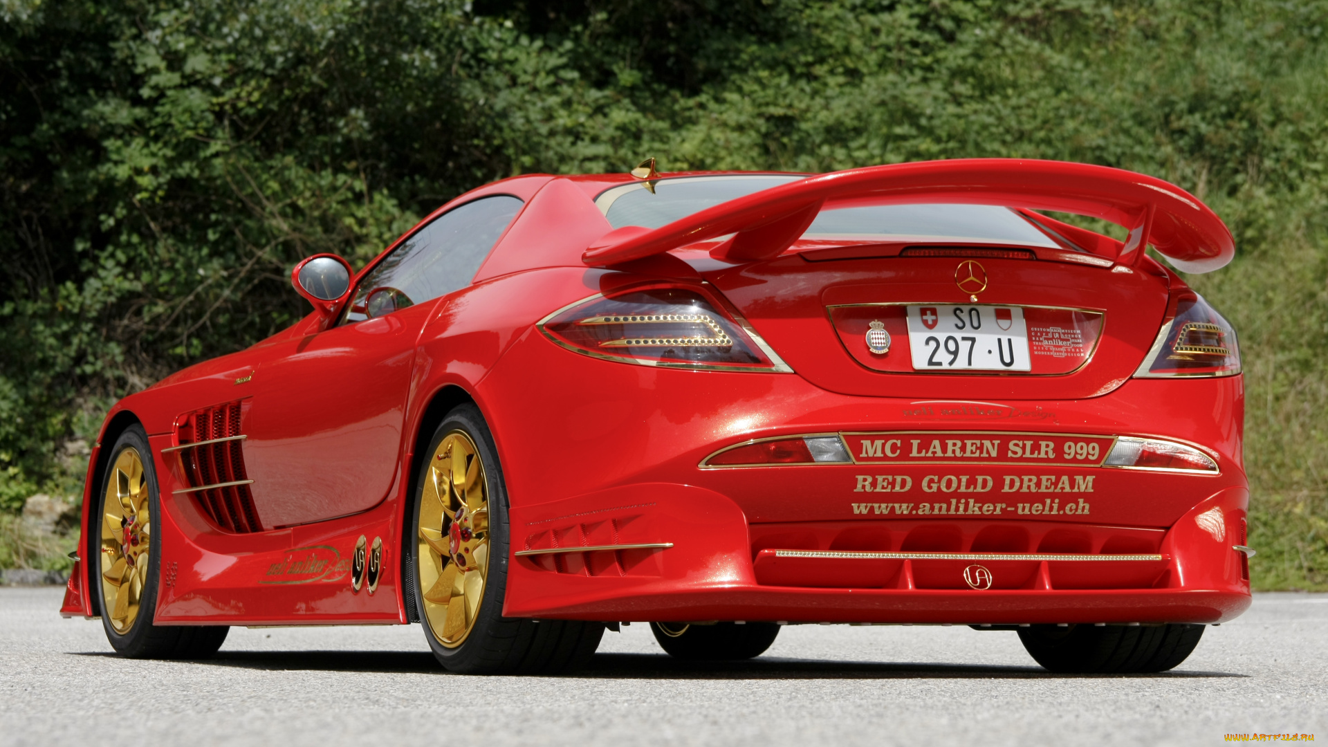 mercedes-benz, slr, mclaren, 999, red, gold, dream, 2011, автомобили, mercedes-benz, slr, mclaren, 999, red, gold, dream, 2011