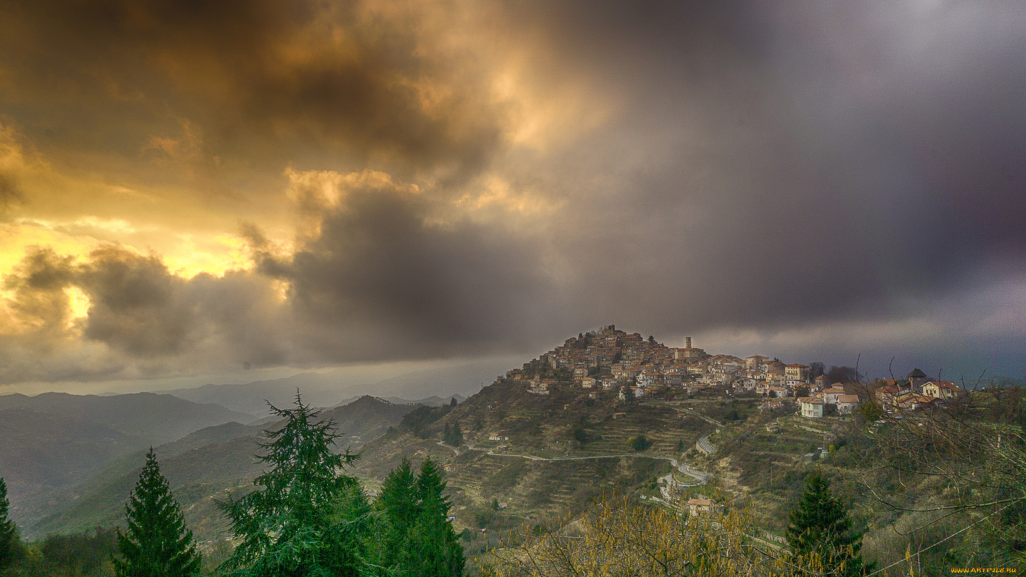 baiardo, , italy, города, амальфийское, и, лигурийское, побережье, , италия, простор