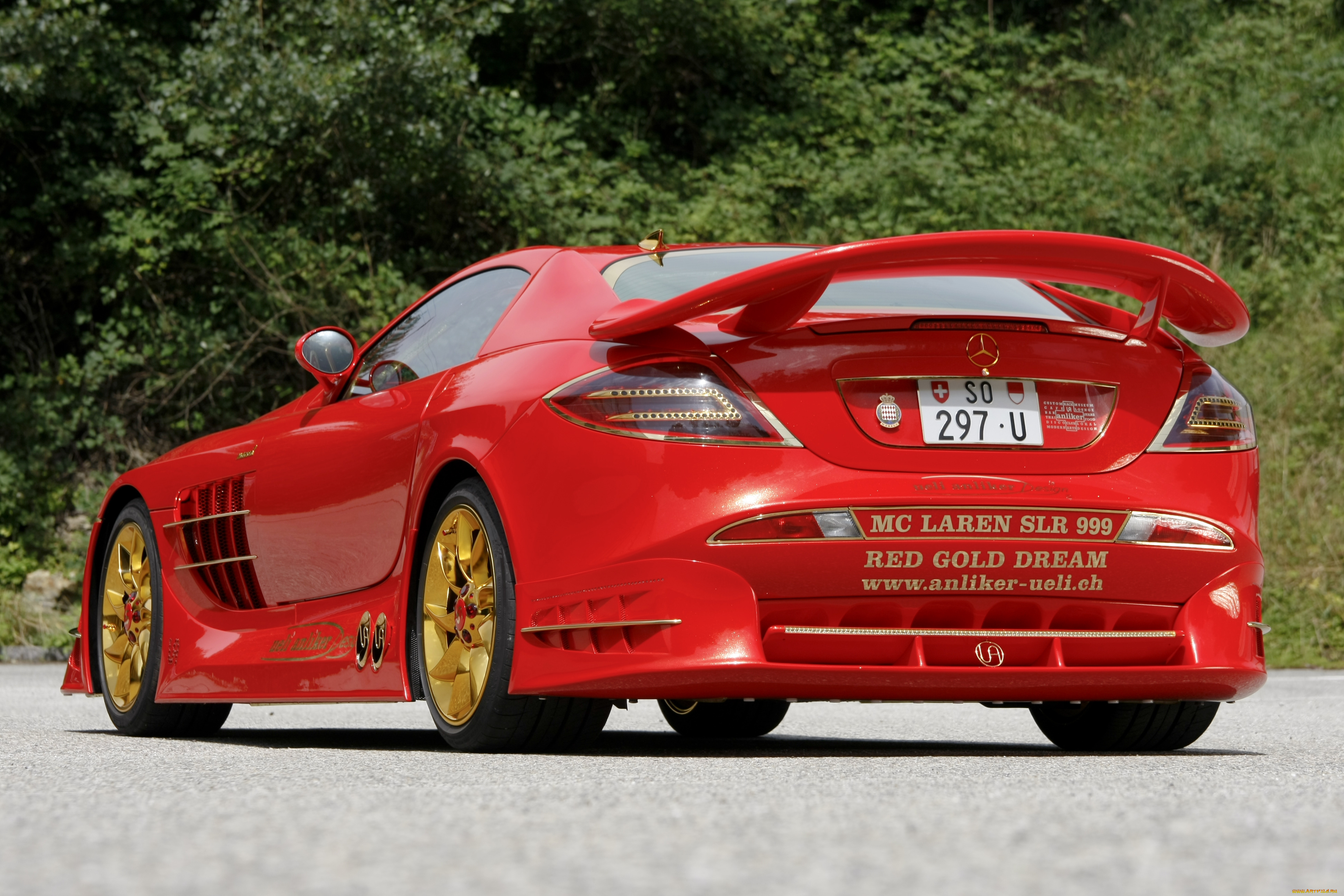 mercedes-benz, slr, mclaren, 999, red, gold, dream, 2011, автомобили, mercedes-benz, slr, mclaren, 999, red, gold, dream, 2011