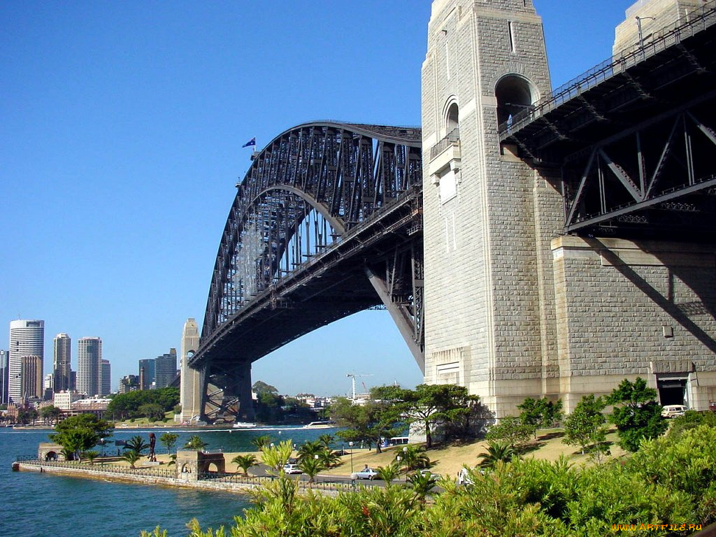 sydney, harbour, bridge, города, сидней, австралия