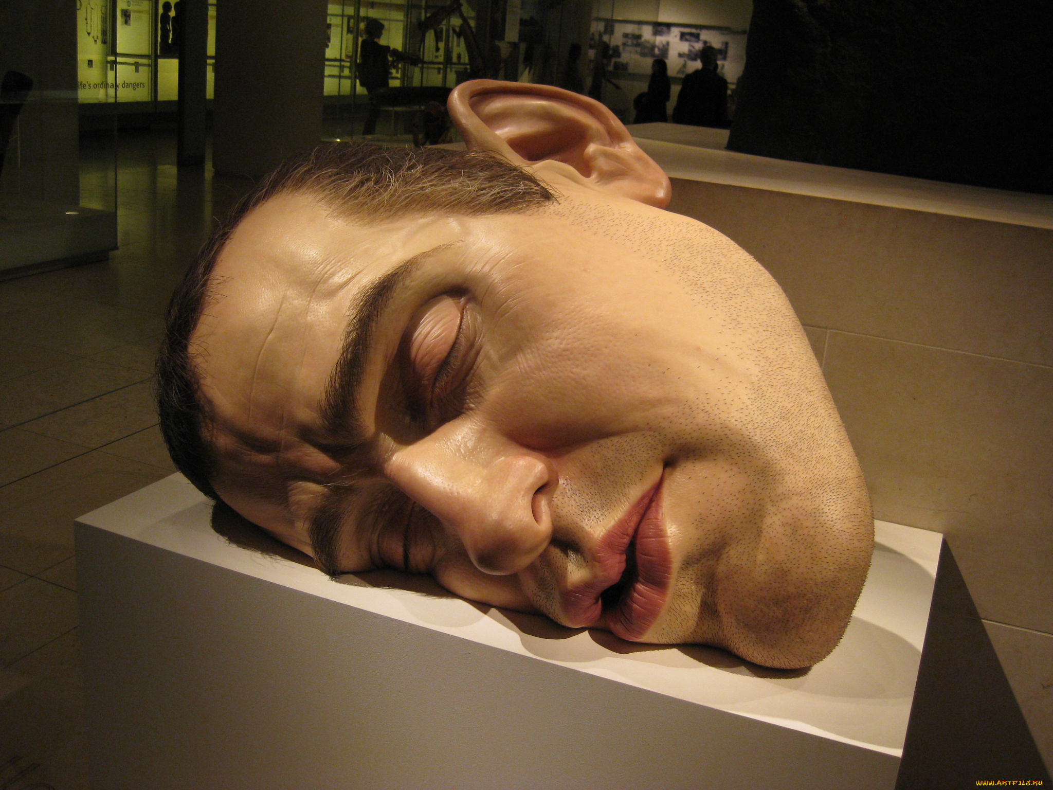 ron, mueck, mask, ii, разное, рельефы, статуи, музейные, экспонаты, маска