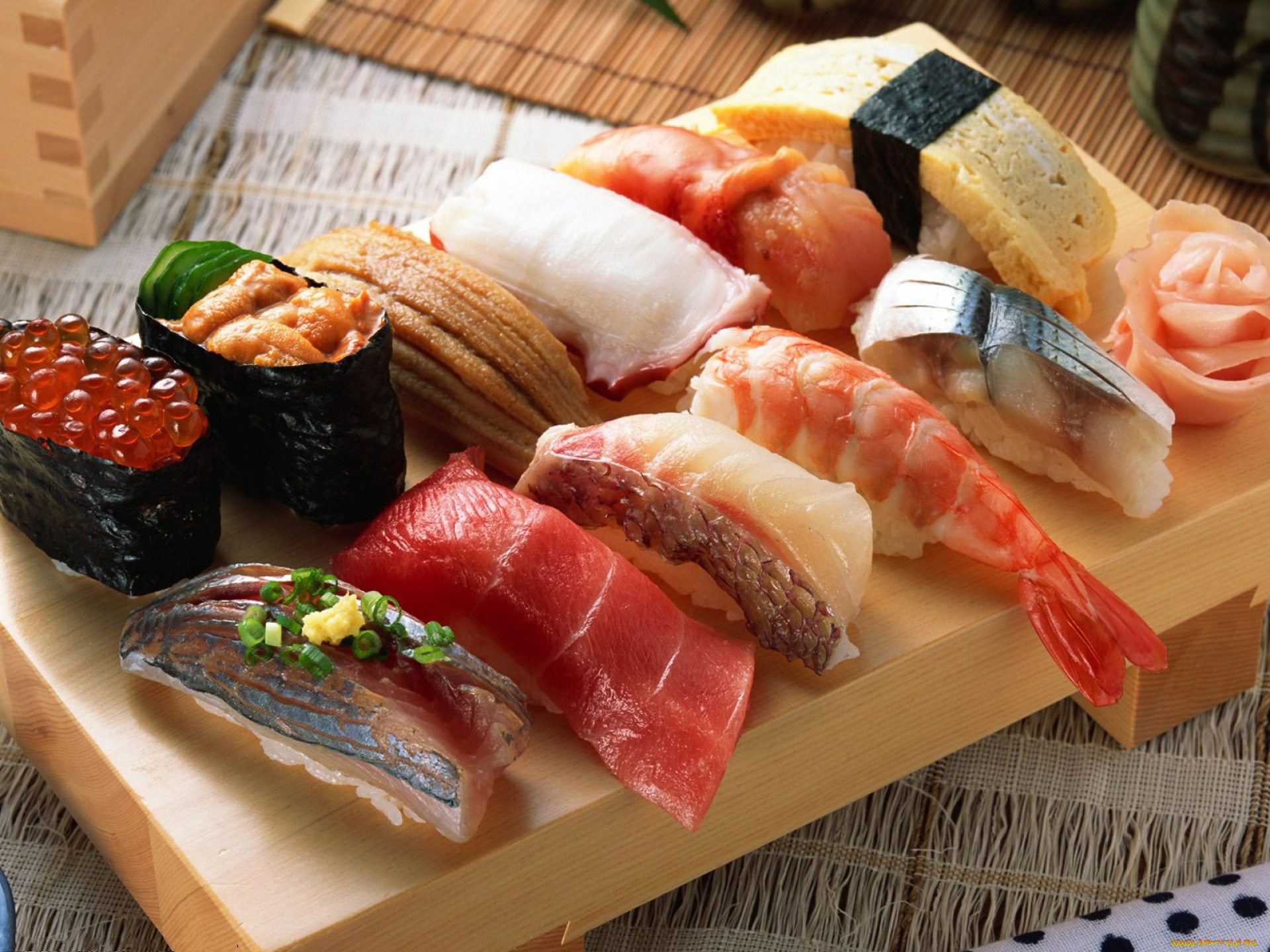 еда, рыба, морепродукты, суши, роллы, икра, креветки