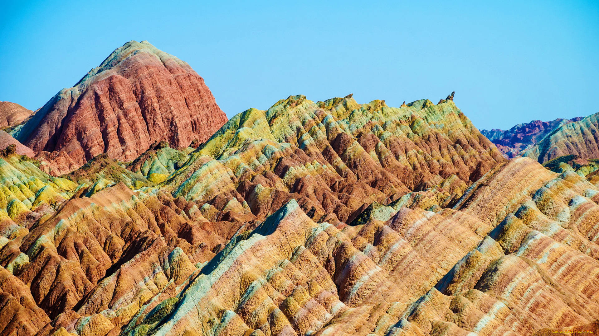 zhangye, national, geopark, of, danxia, китай, природа, горы, китай, цветные, парк