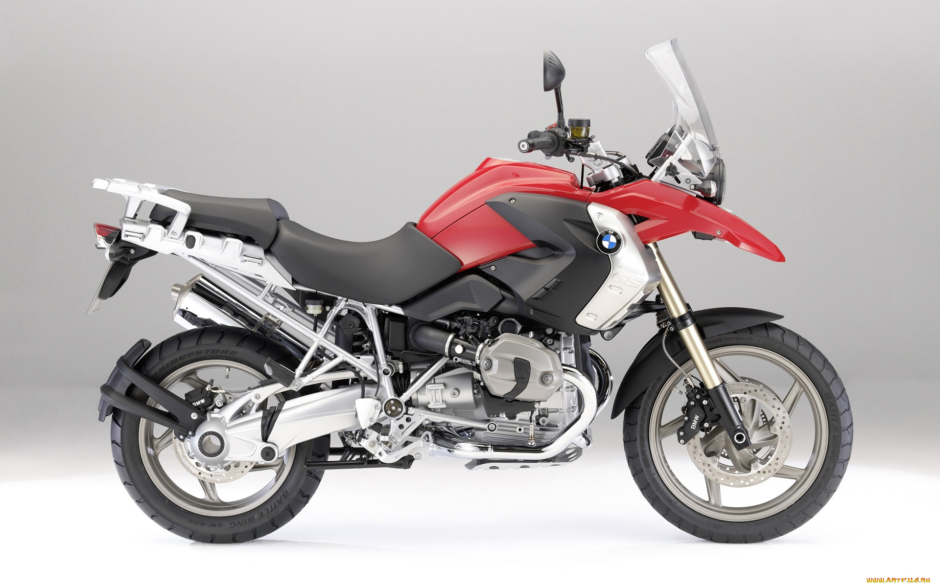 мотоциклы, bmw, r-1200-gs, 2009, красный
