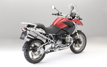 Картинка мотоциклы bmw r-1200-gs 2009 красный