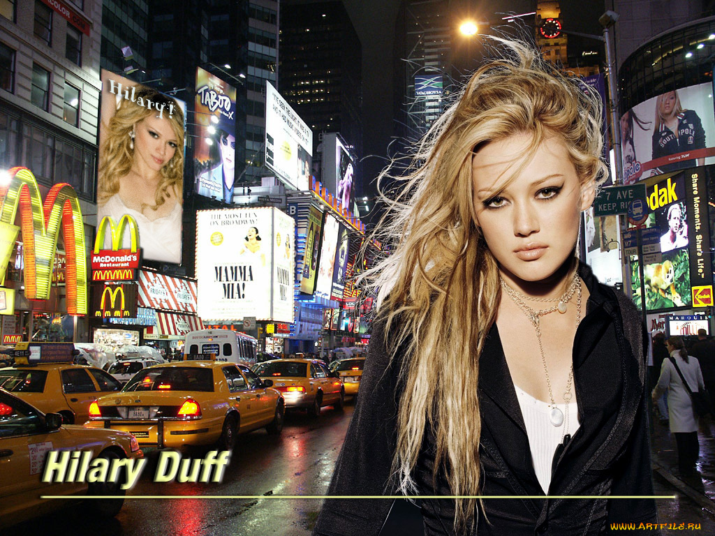 Hilary, Duff, девушки