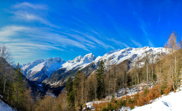 Картинка словения trenta природа горы снег