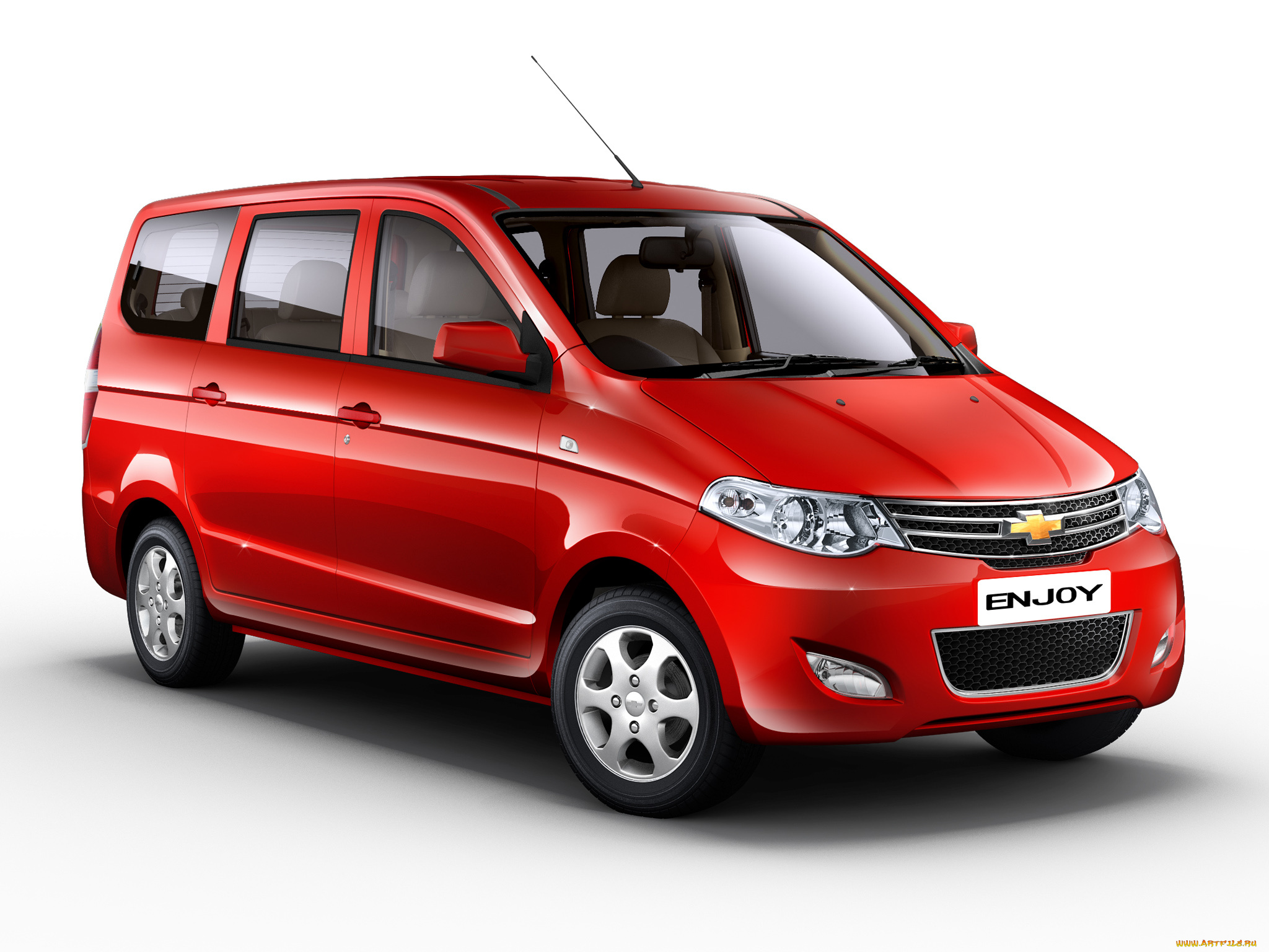 автомобили, chevrolet, 2013, enjoy, красный