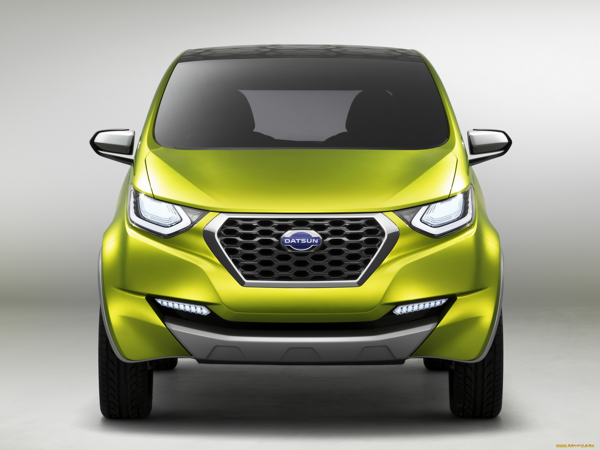 автомобили, nissan, datsun, зеленый, 2014, concept, redi-go