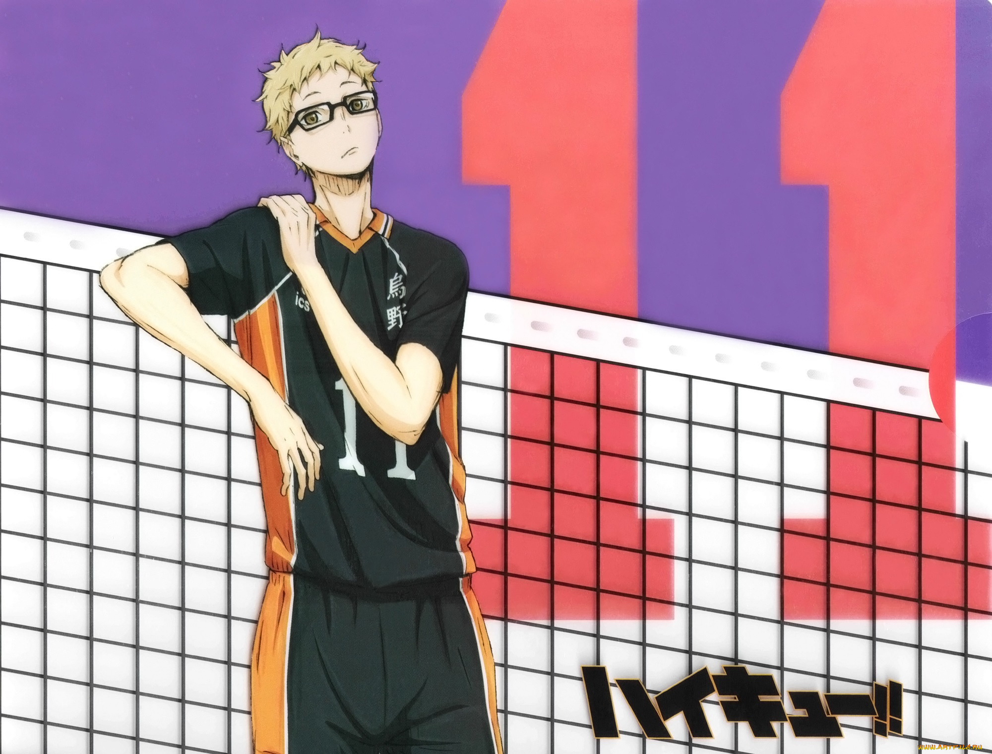 аниме, haikyuu, tsukishima, kei