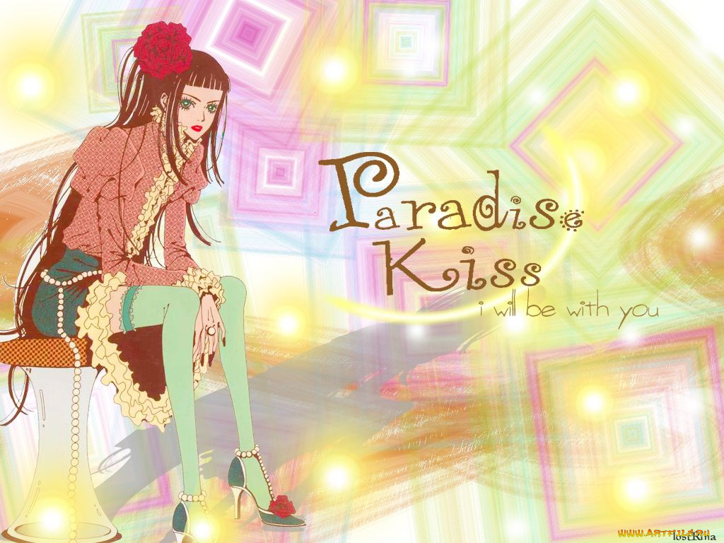 аниме, paradise, kiss
