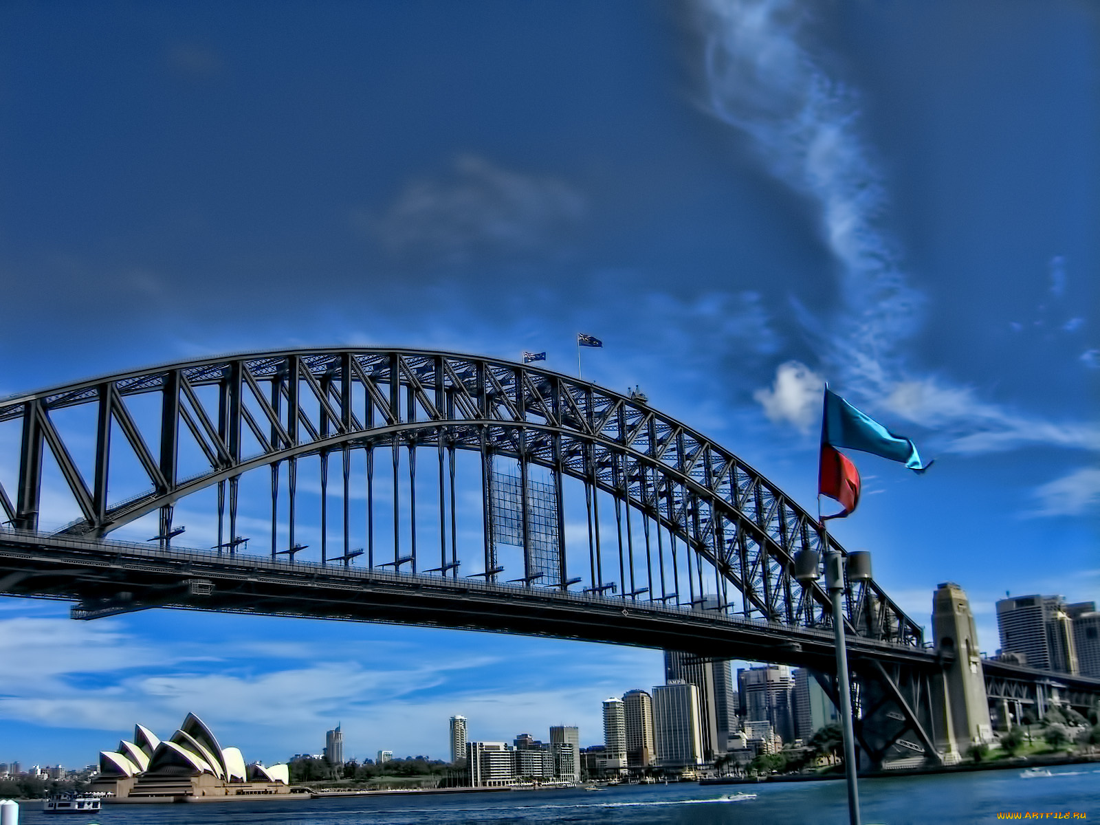 sydney, harbour, bridge, города, сидней, австралия