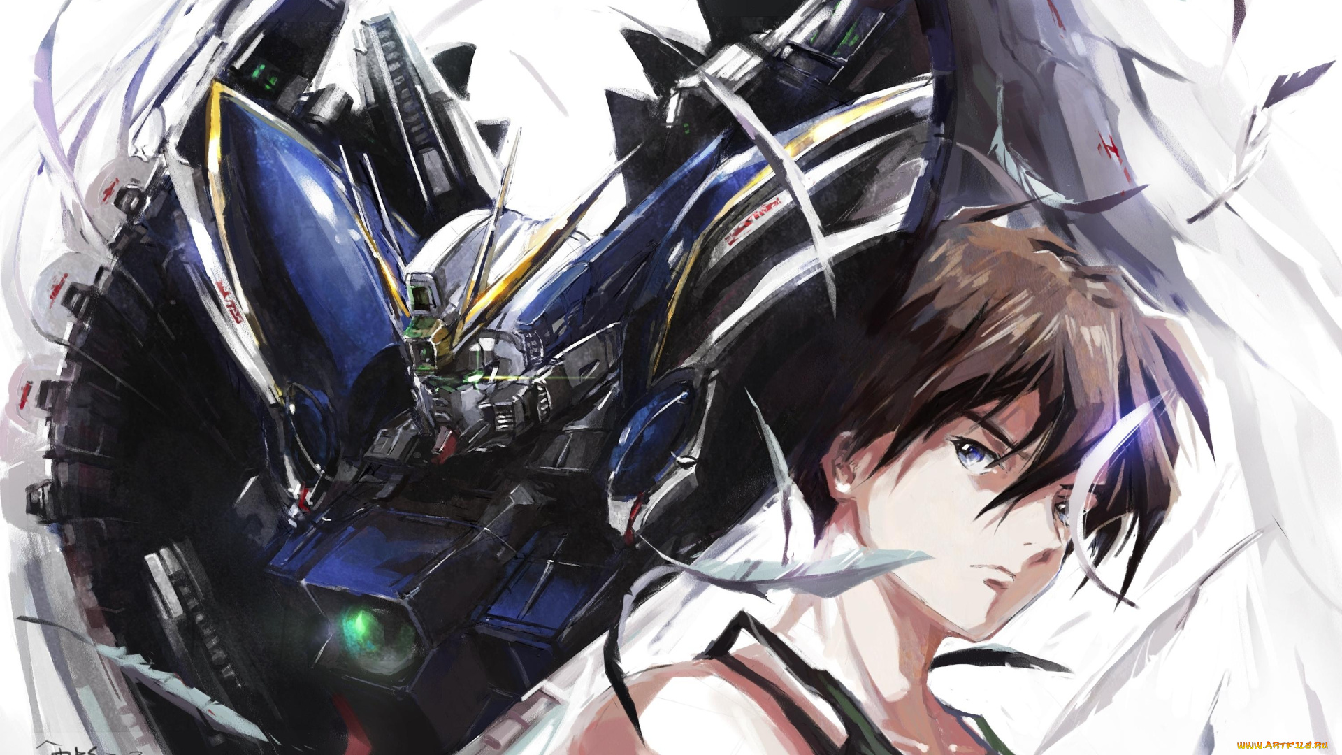 heero, yuy, аниме, gundam, seed, wing