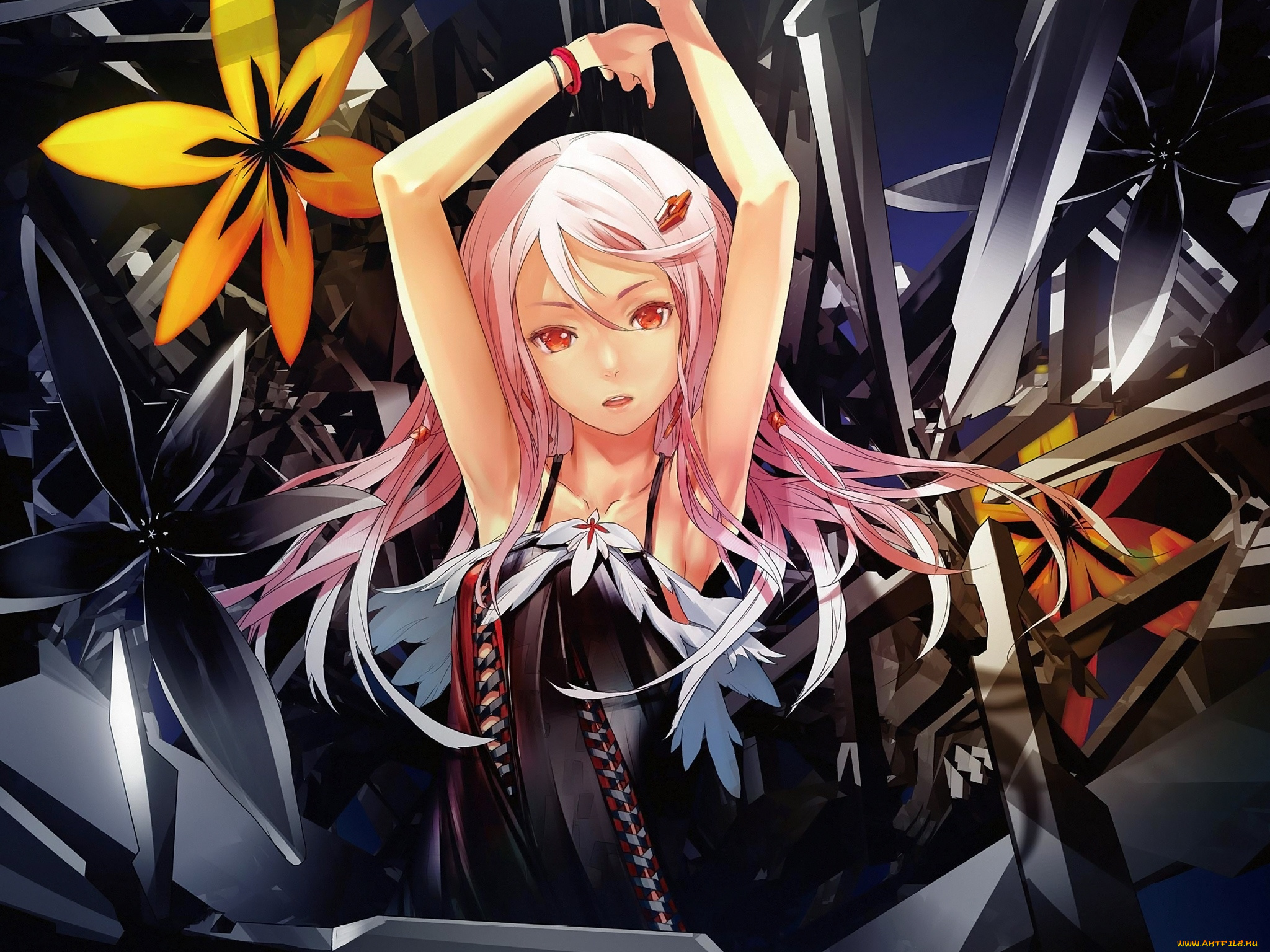 Egoist flower песня. Корона греха Инори Юдзуриха. Guilty Crown OST. Redjuice Brushes.