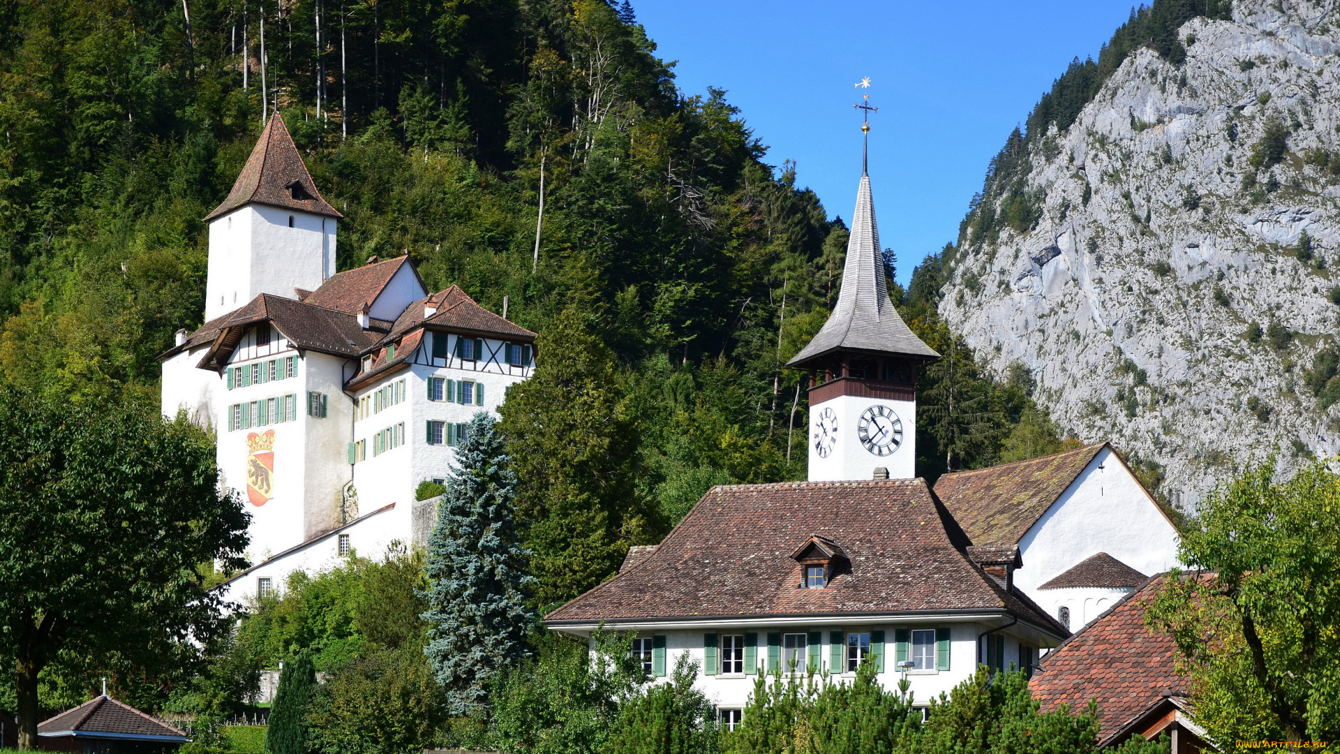 medieval, castle, швейцария, города, -, дворцы, , замки, , крепости, горы, medieval, castle, швейцария, замок
