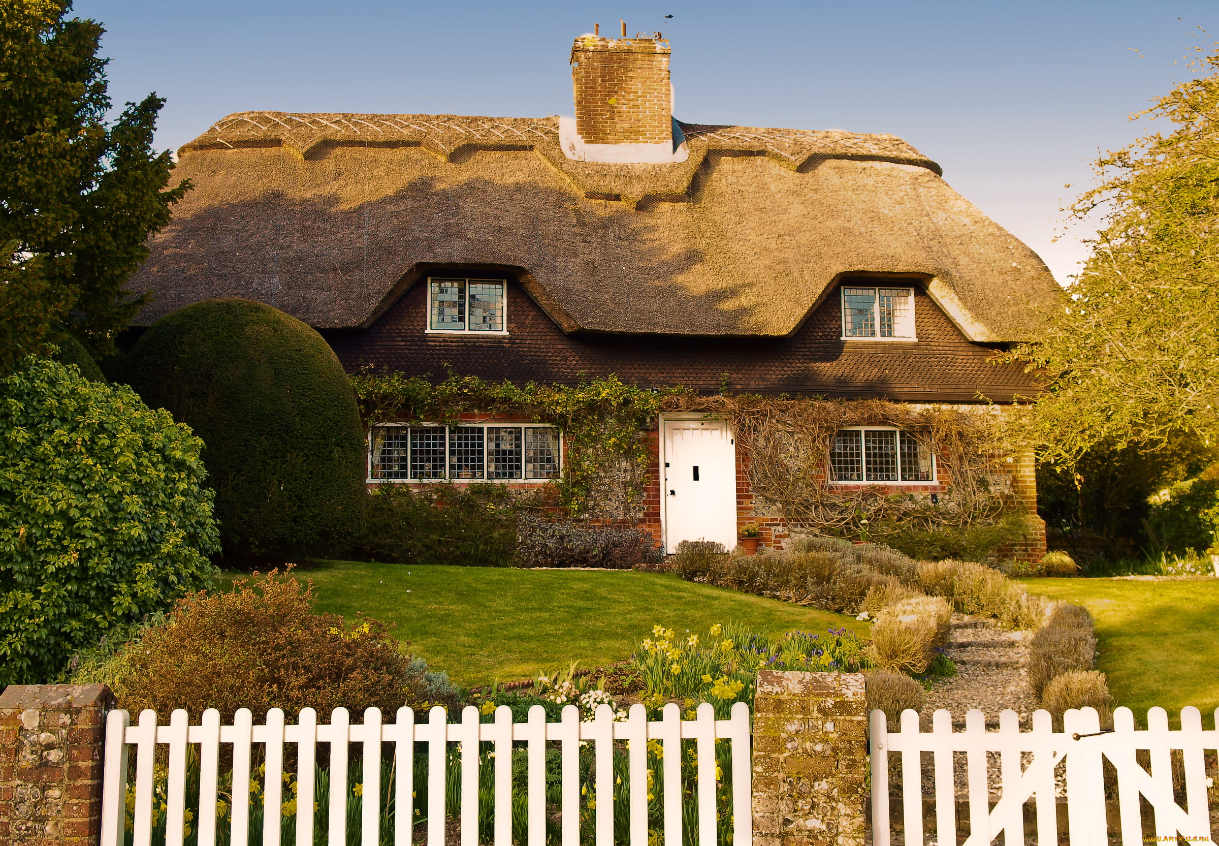Домик с соломеенной крышей, Англия без смс
