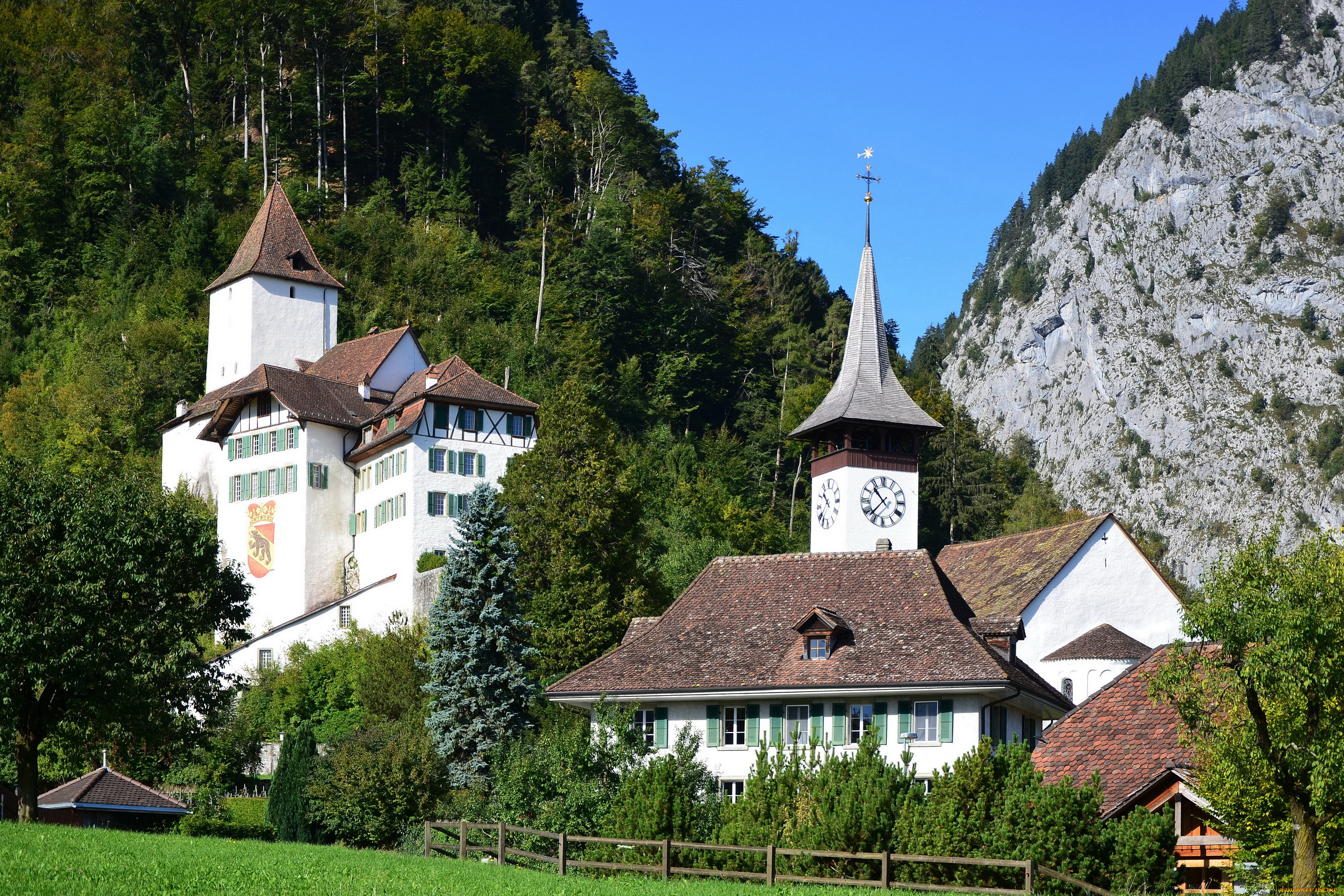 medieval, castle, швейцария, города, -, дворцы, , замки, , крепости, горы, medieval, castle, швейцария, замок