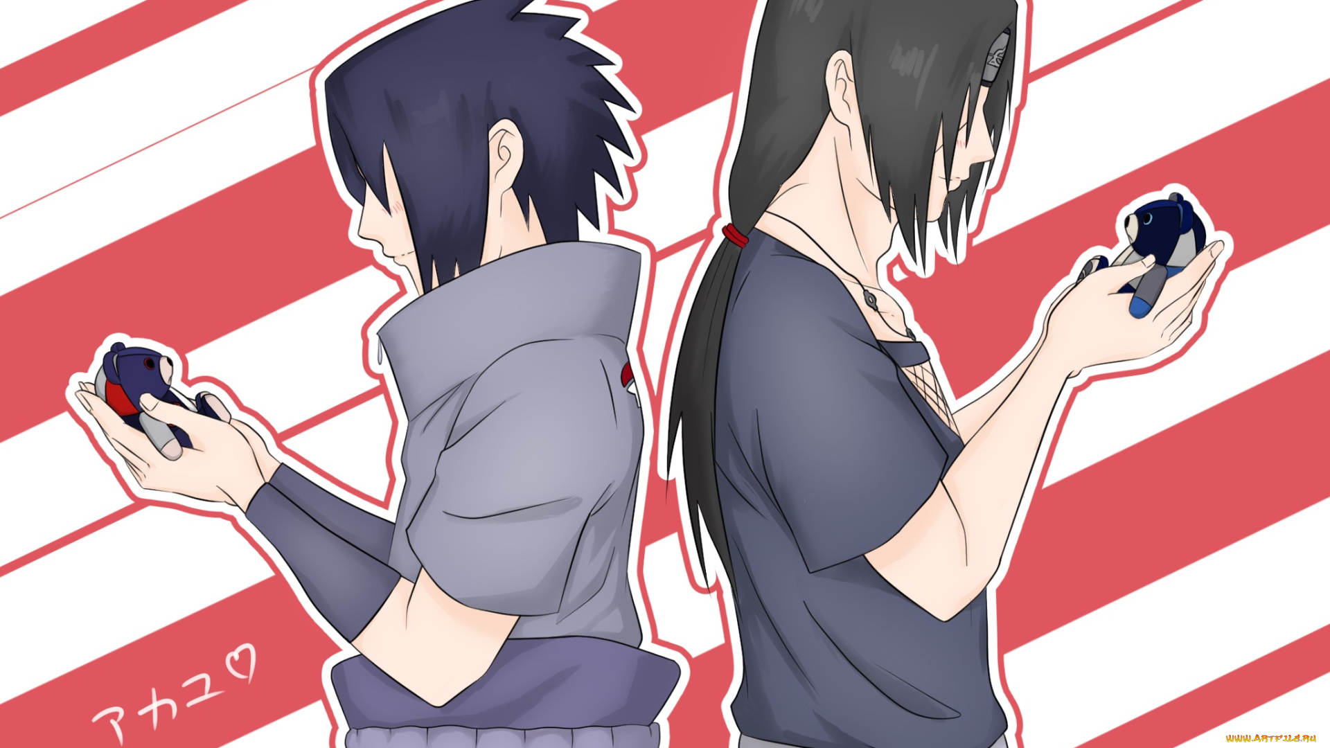 аниме, naruto, uchiha, brothers