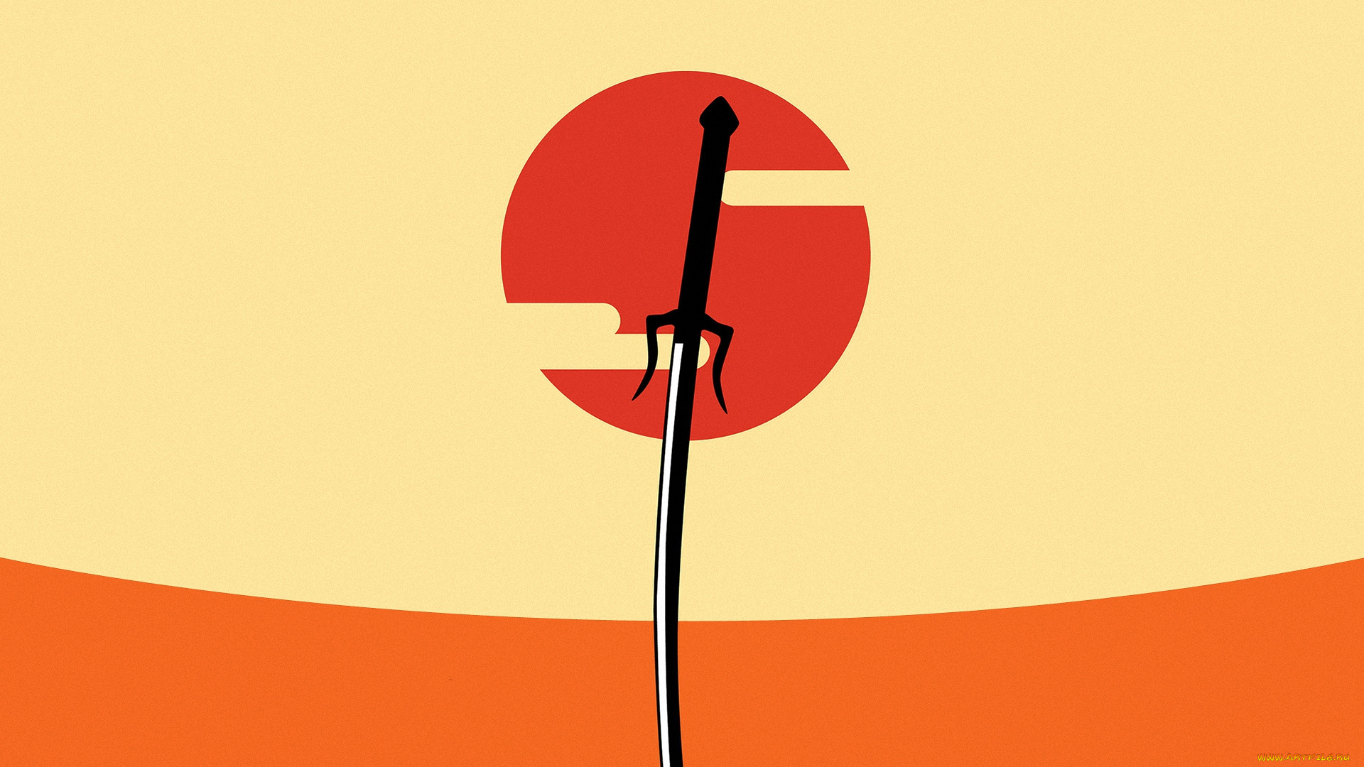 аниме, samurai, champloo, оружие, солнце, меч