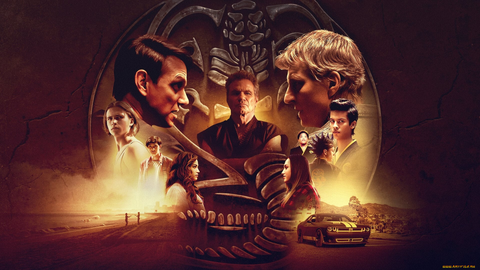 cobra, kai, , , сериал, 2018, –, , кино, фильмы, -unknown, , другое, кобра, кай, сериал, постер, четыре, сезона, комедия, спорт, боевик, драма