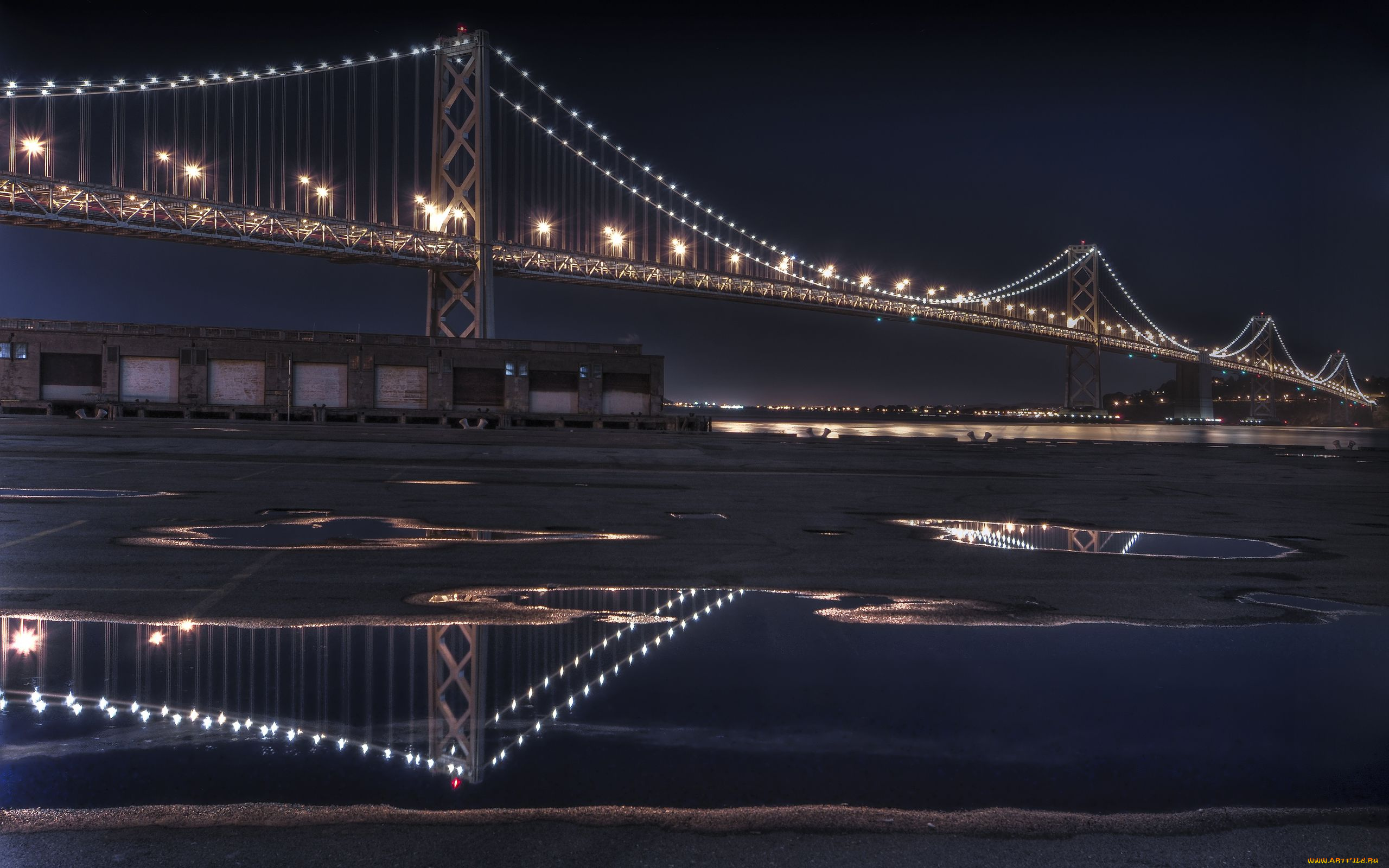 the, bay, bridge, san, francisco, города, сан, франциско, сша