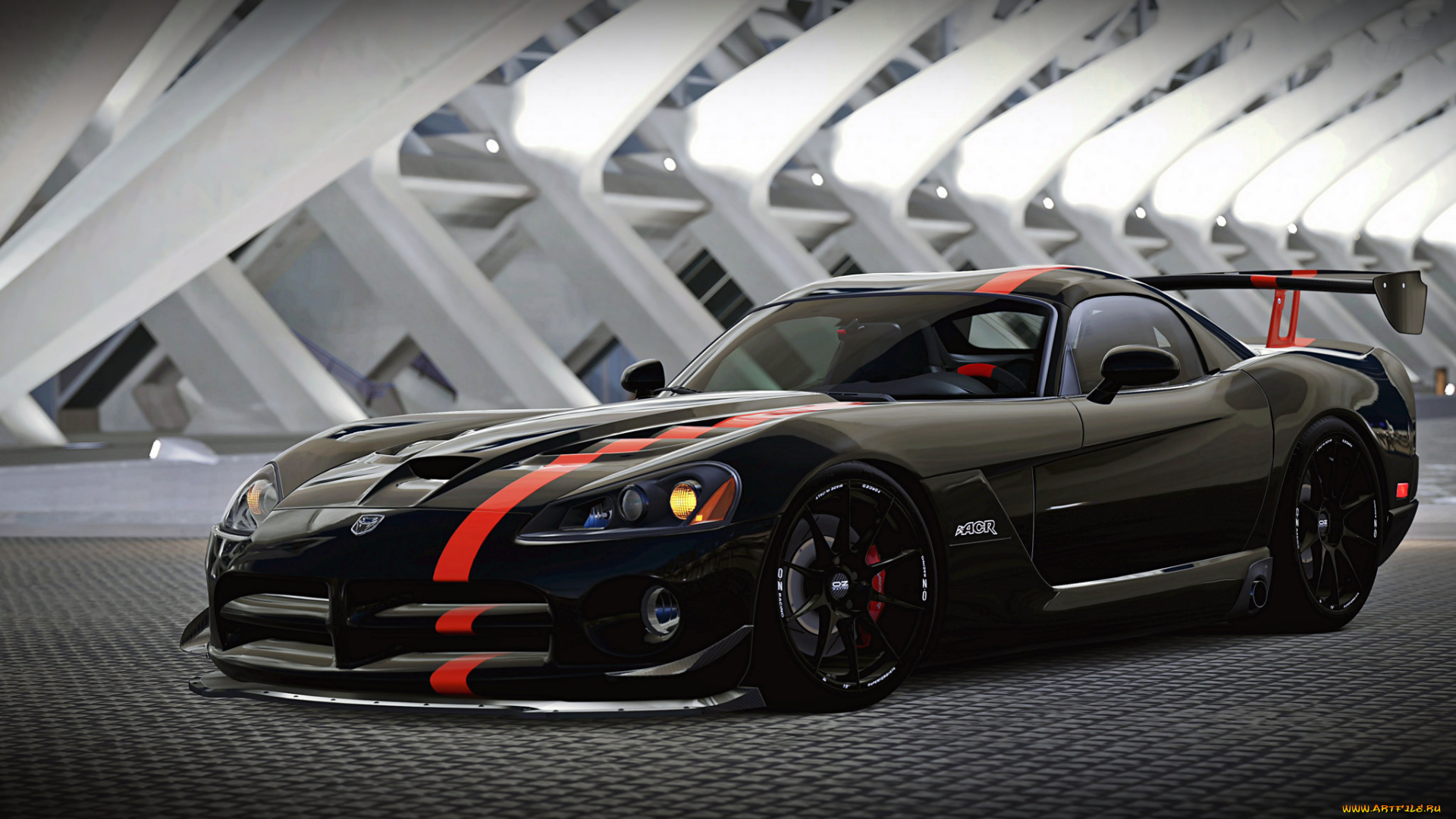 dodge, viper, acr, автомобили, 3д, спорткар