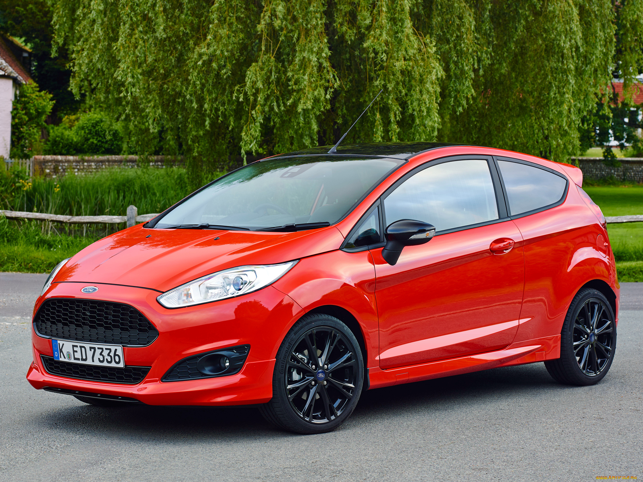 автомобили, ford, красный, 2014г, red, fiesta, zetec, s