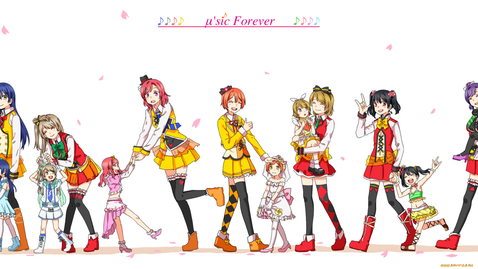 аниме, love, live, , school, idol, project, девушки