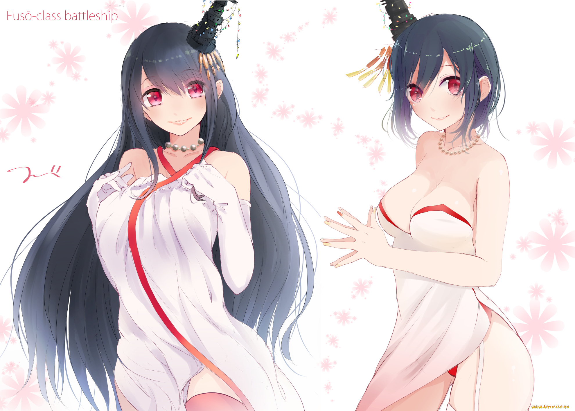 аниме, kantai, collection, tbd11, kancolle, yamashiro, fusou, kantai, collection