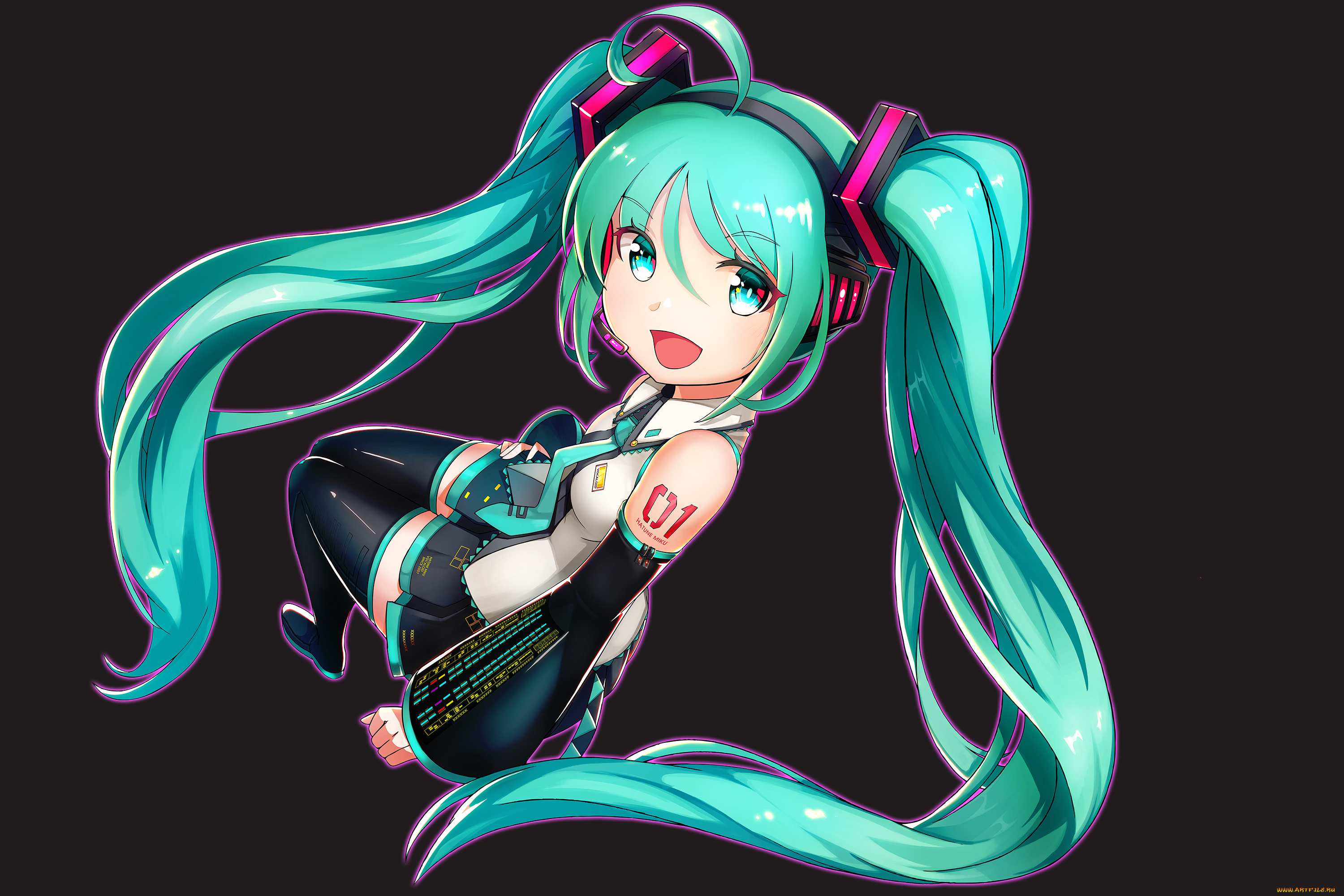 аниме, vocaloid, hatsune, miku