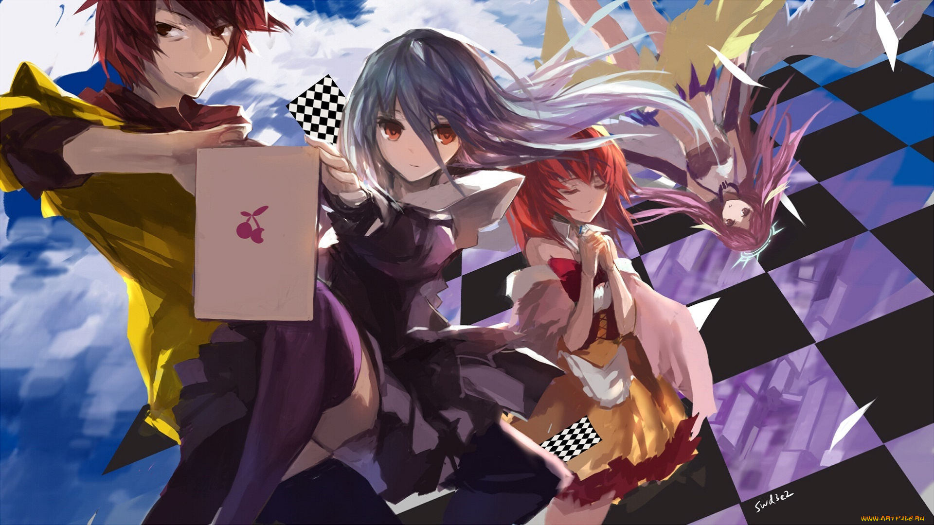 Не та игра. No game no Life. Рику и Шуви Сора и Широ. Нет игры нет жизни 4к. Сора и Стефани.