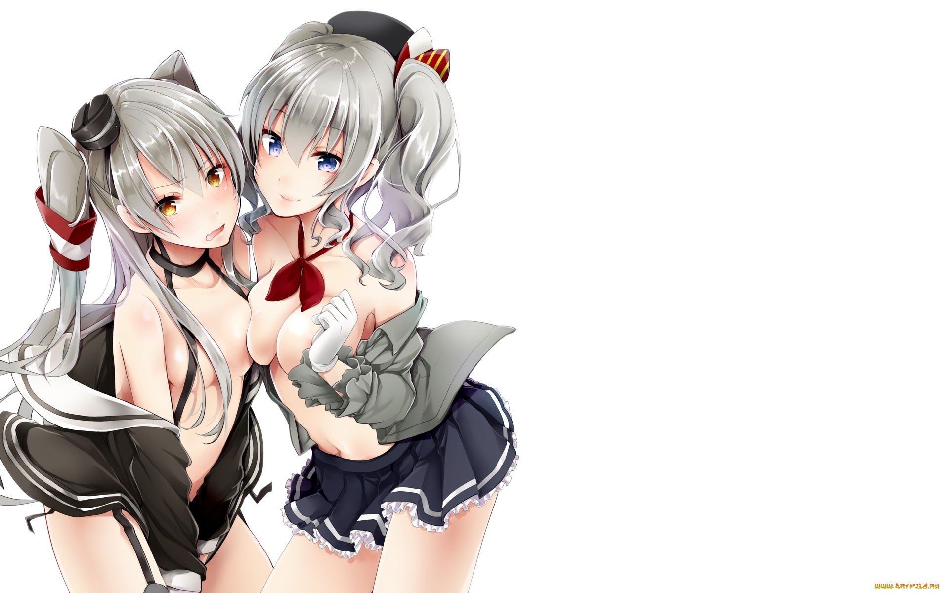 аниме, kantai, collection, фон, взгляд, девушки