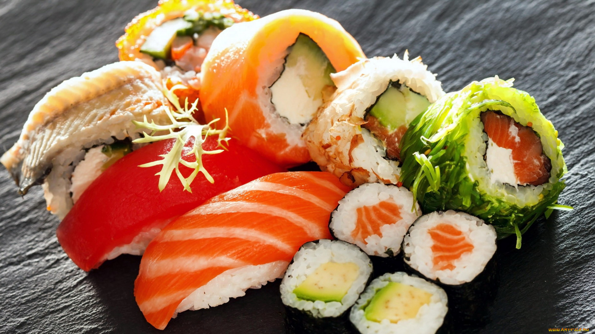 еда, рыба, , морепродукты, , суши, , роллы, ассорти, роллы, суши, кухня, японская