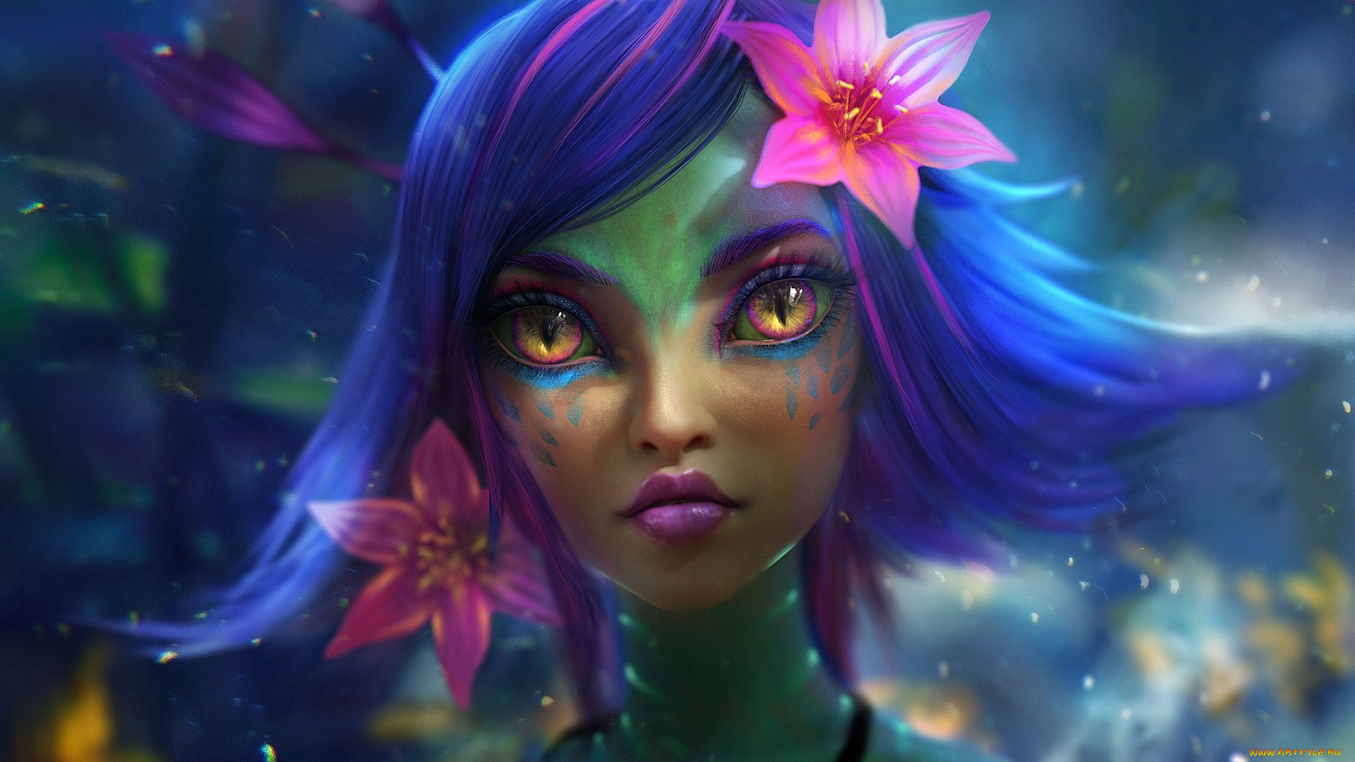 видео, игры, league, of, legends, league, of, legends, neeko