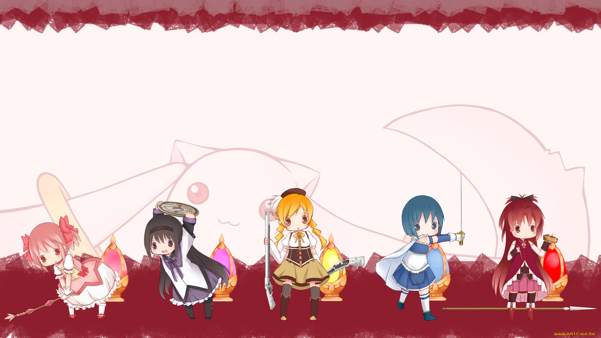 аниме, mahou, shoujo, madoka, magika