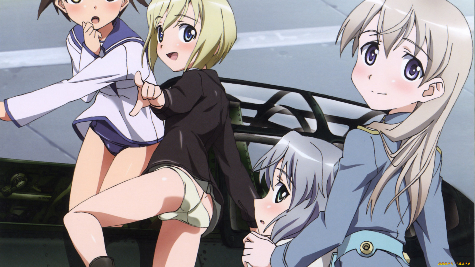 аниме, strike, witches