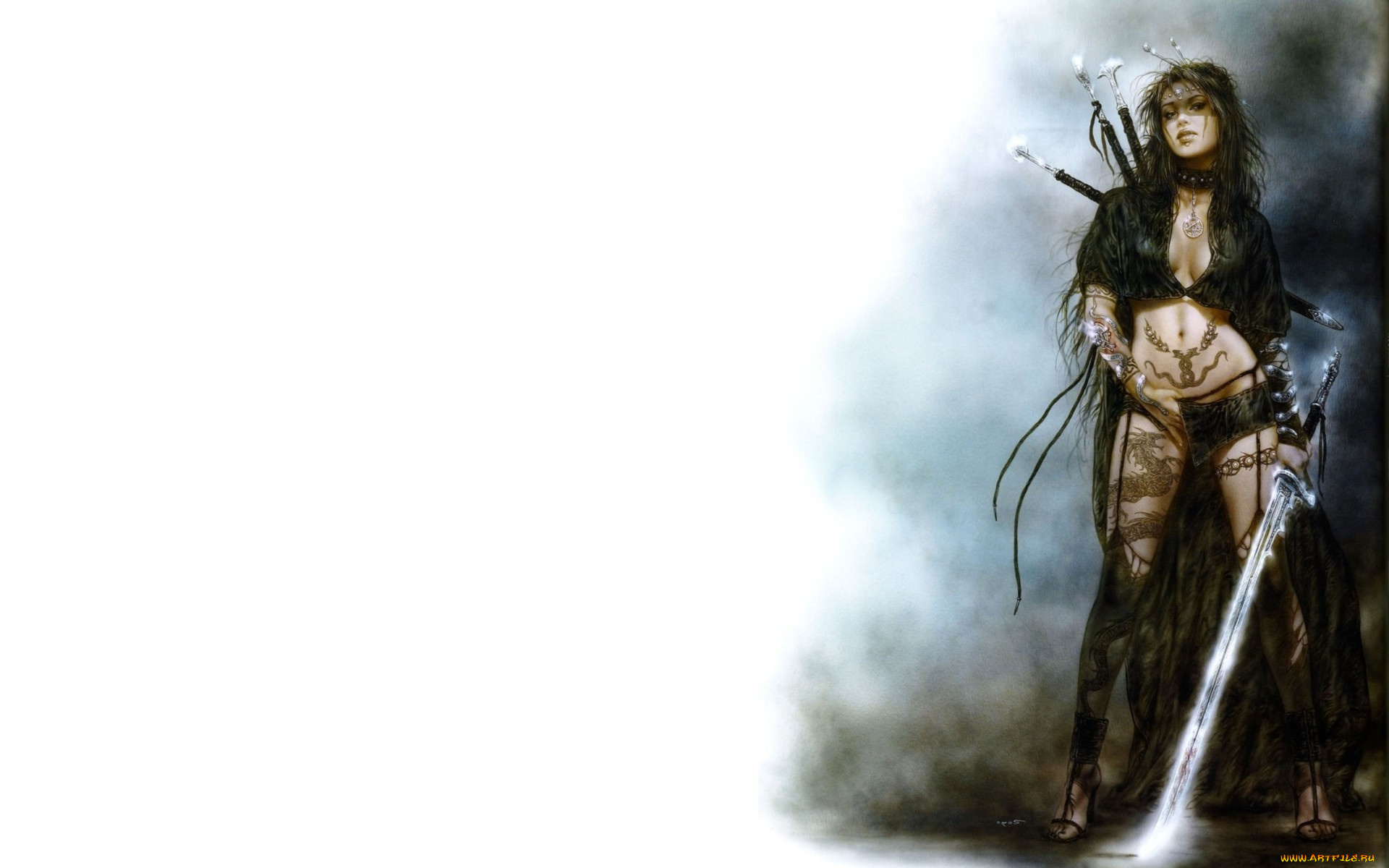 luis, royo, фэнтези, девушка