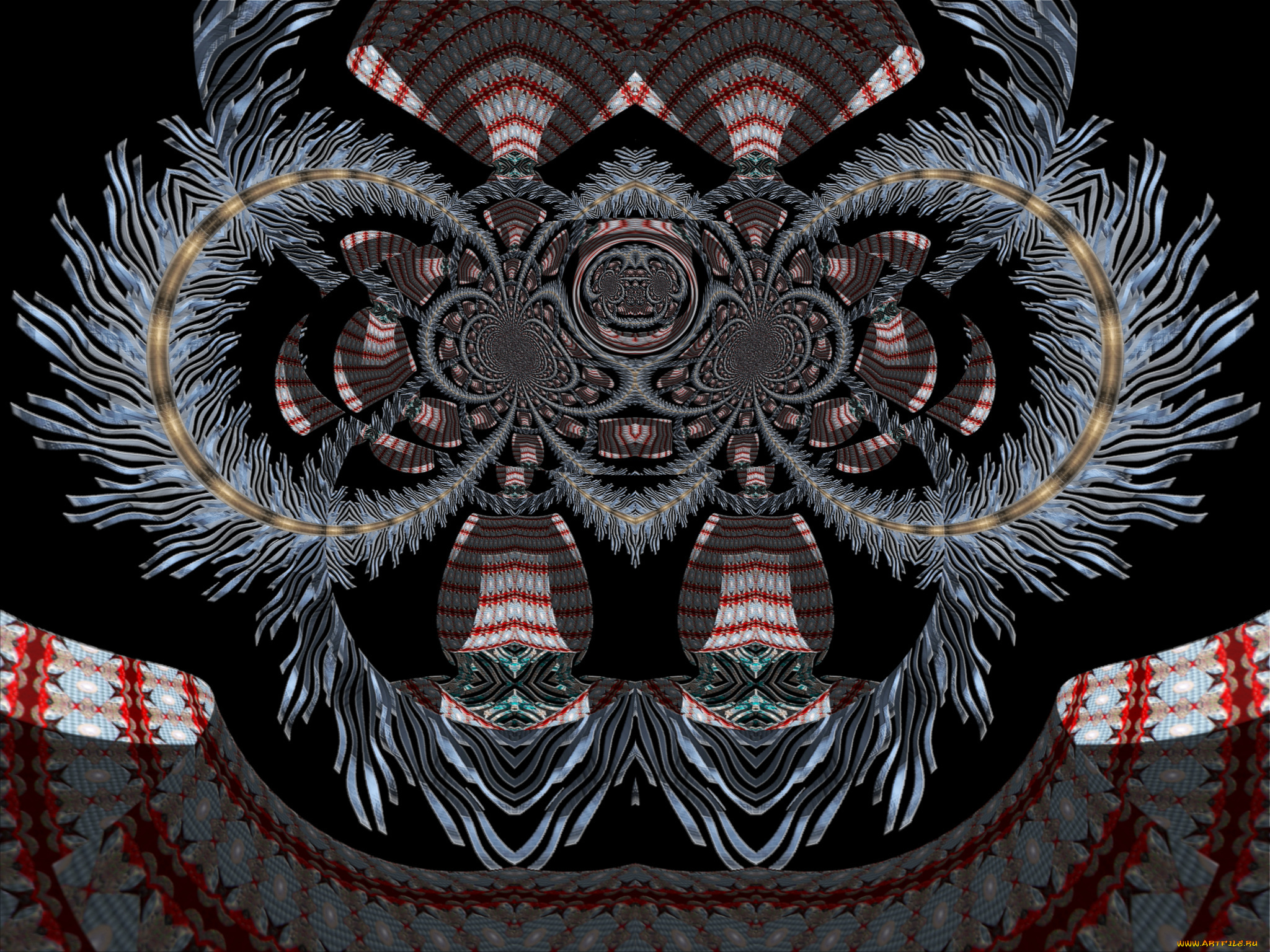 3д, графика, fractal, фракталы, узор, фон