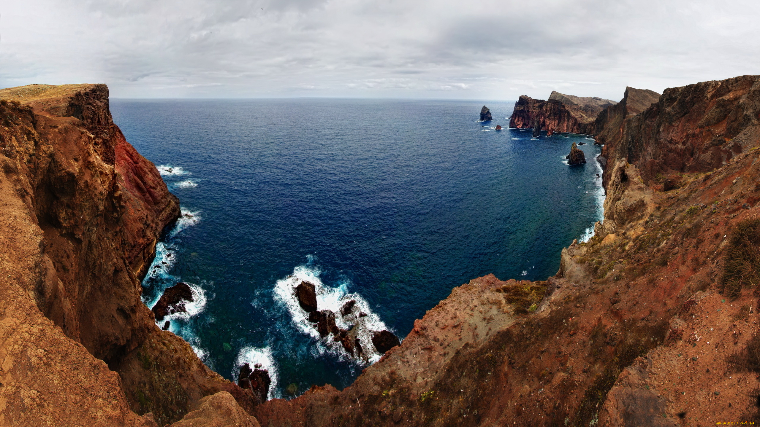 природа, побережье, море, пейзаж, скалы