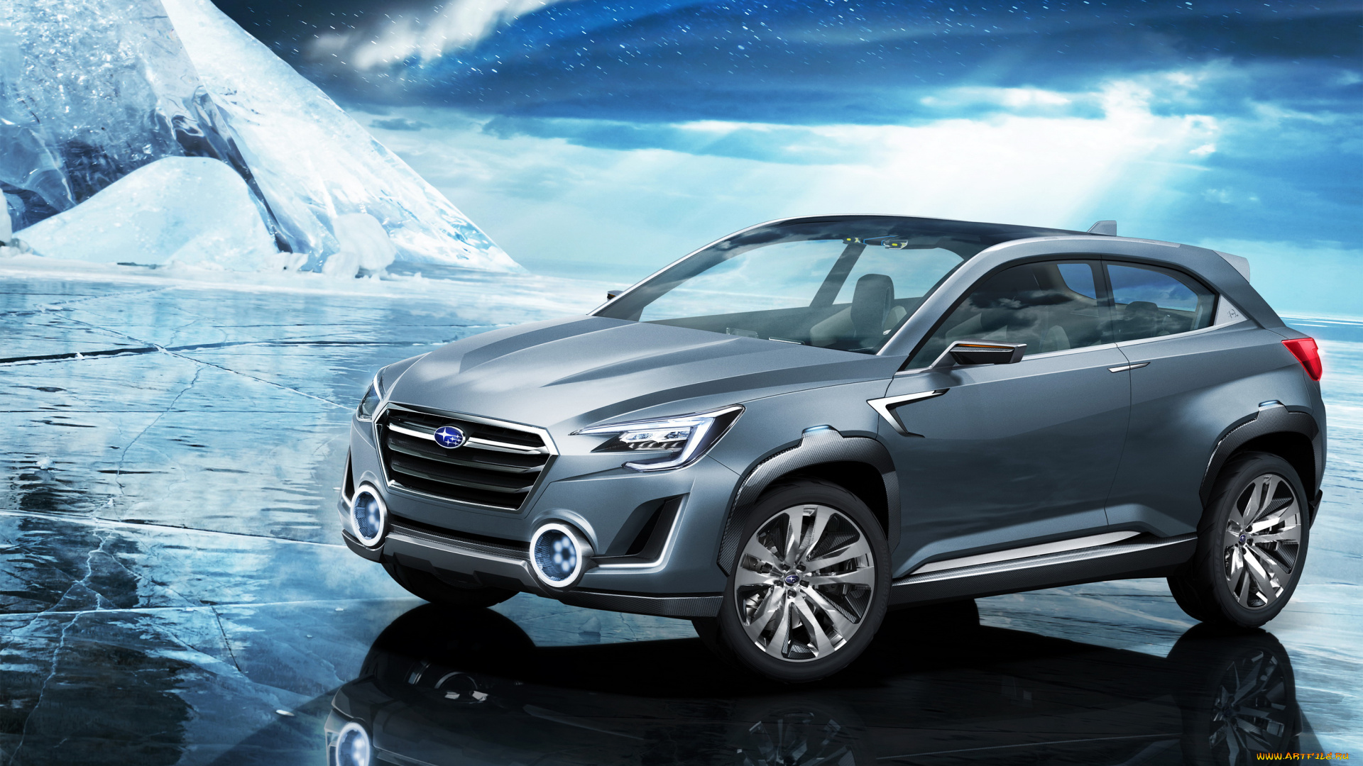 2014, subaru, viziv, 2, автомобили, subaru, viziv, серый