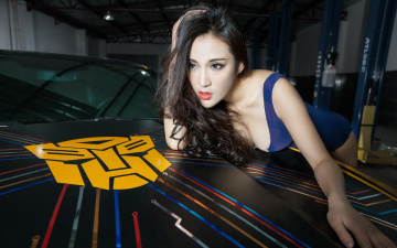 Картинка автомобили авто+с+девушками азиатка девушка автомобиль