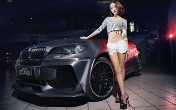 Картинка автомобили -авто+с+девушками фон взгляд азиатка девушка автомобиль