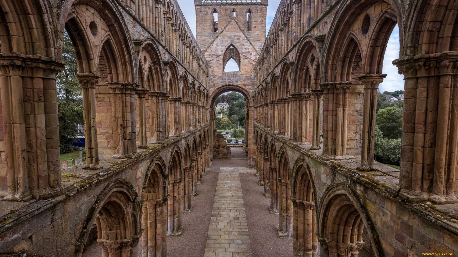 jedburgh, abbey, города, -, католические, соборы, , костелы, , аббатства, аббатство