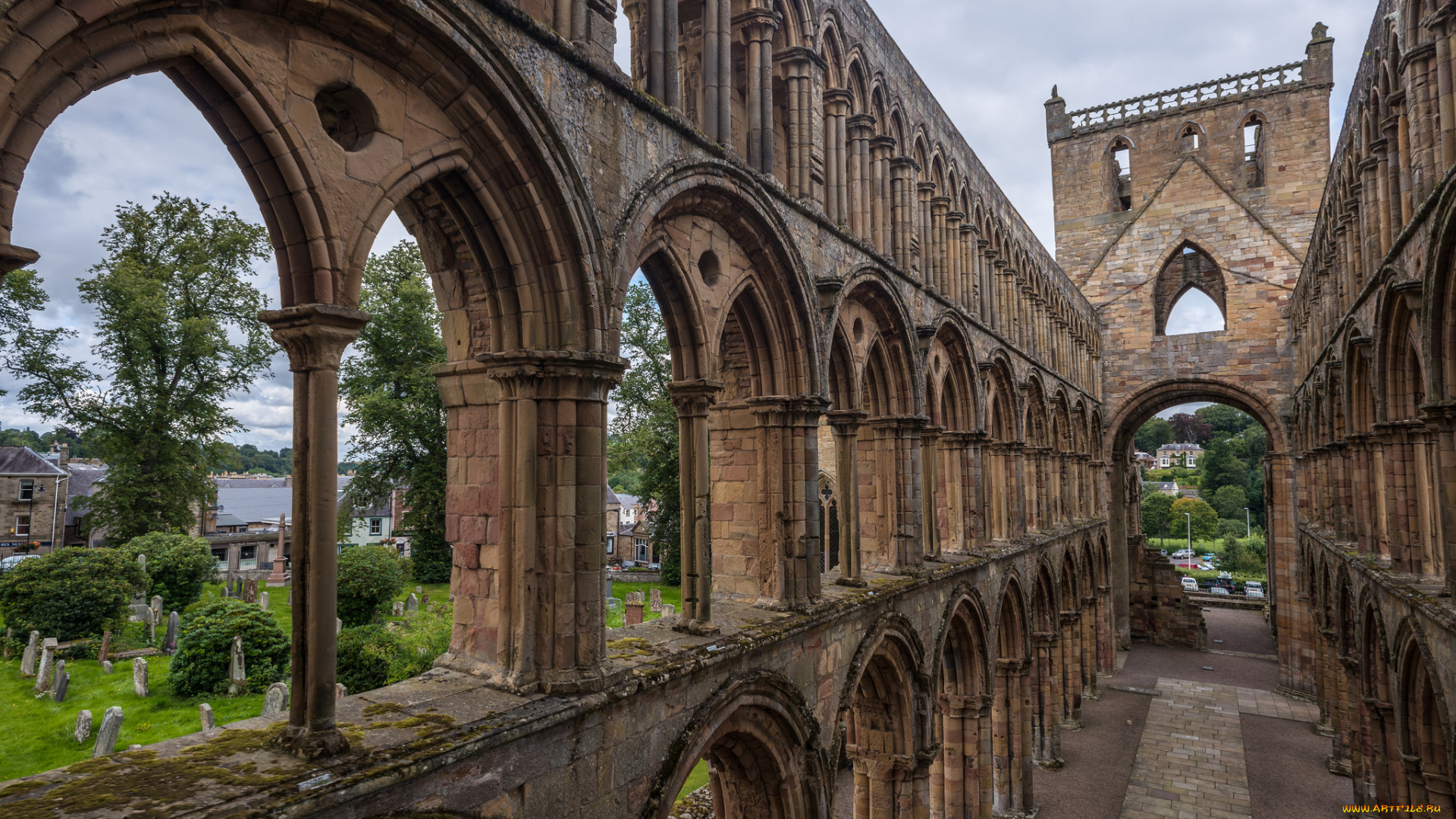 jedburgh, abbey, города, -, католические, соборы, , костелы, , аббатства, аббатство