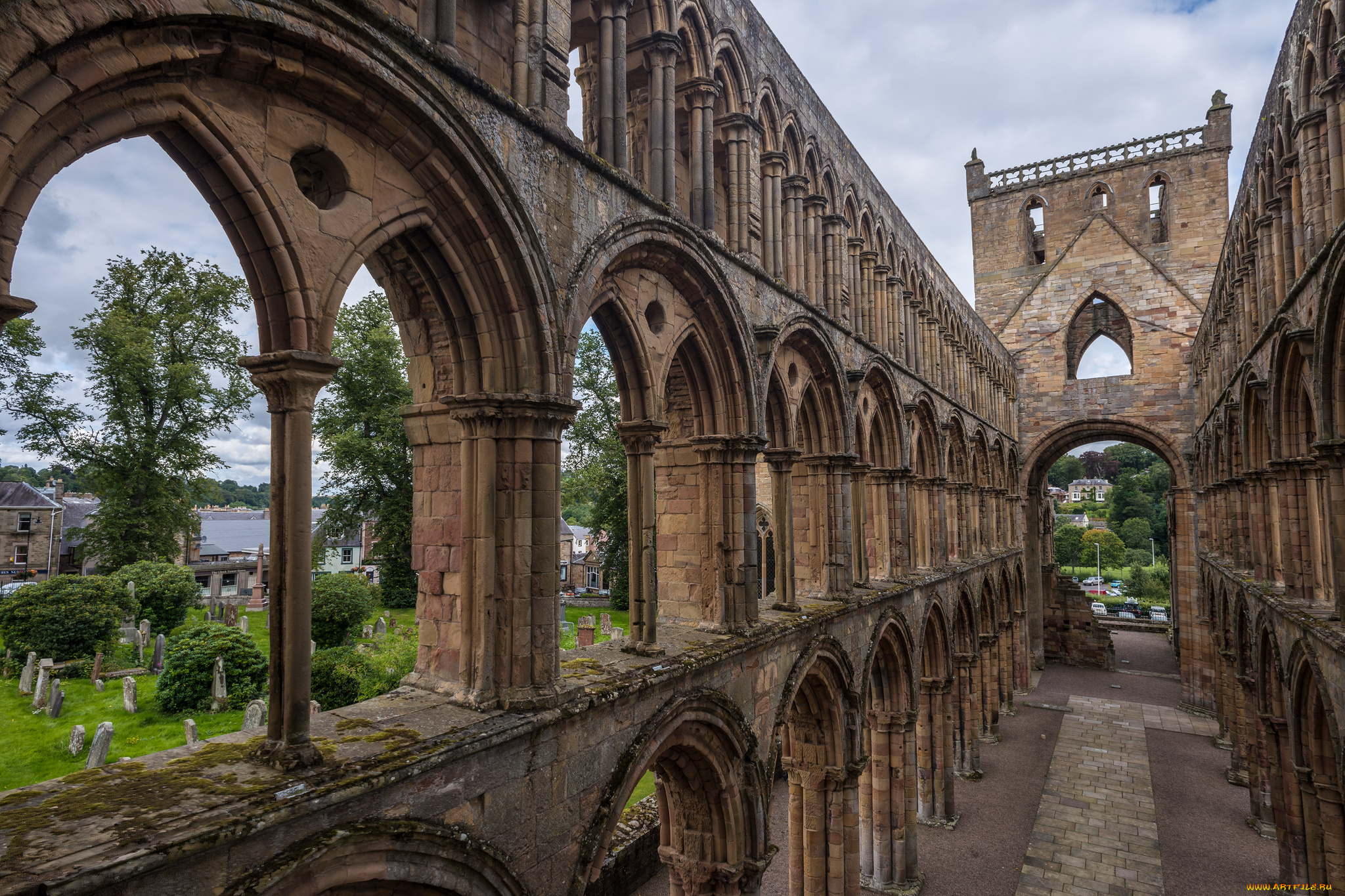 jedburgh, abbey, города, -, католические, соборы, , костелы, , аббатства, аббатство