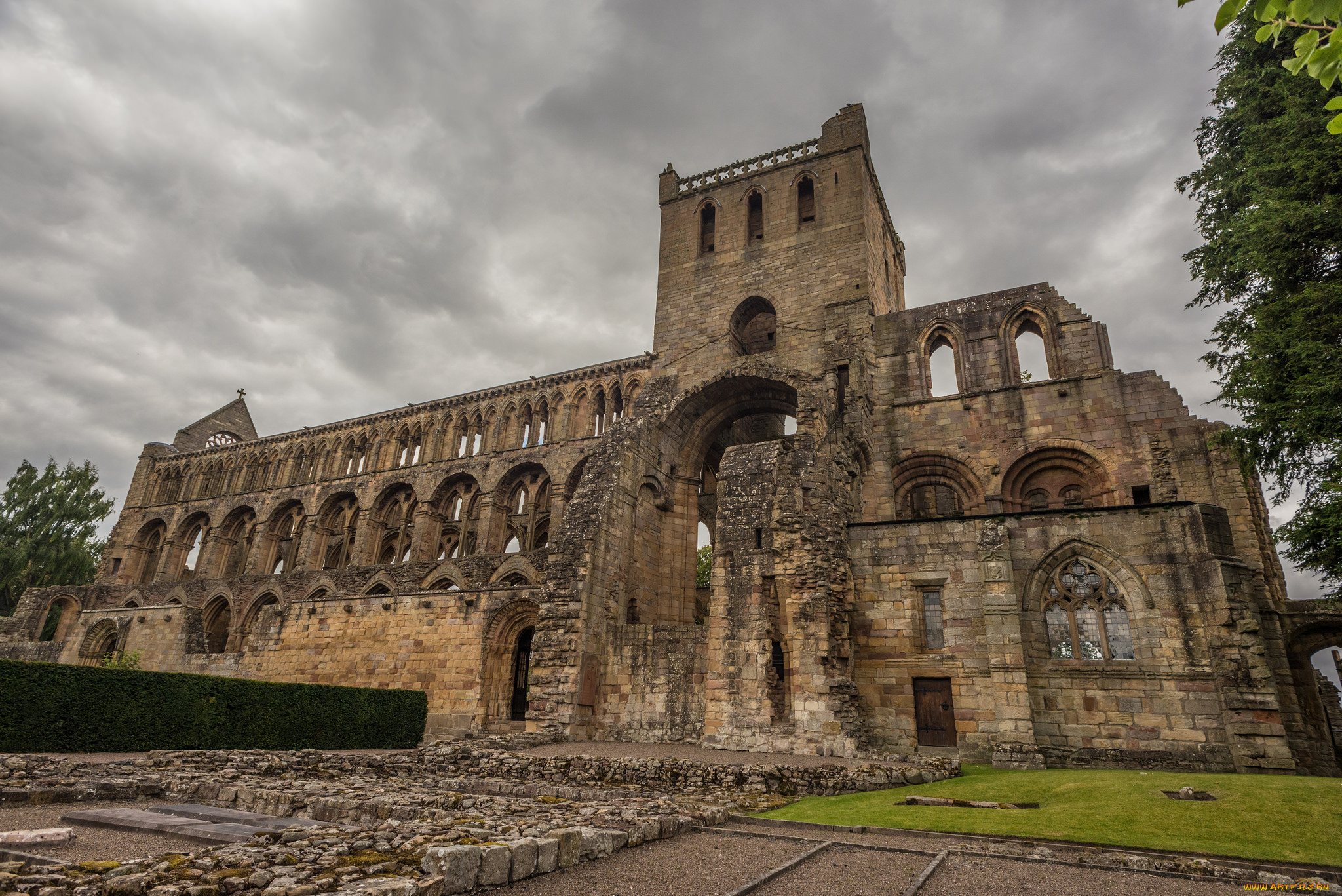 jedburgh, abbey, города, -, католические, соборы, , костелы, , аббатства, аббатство