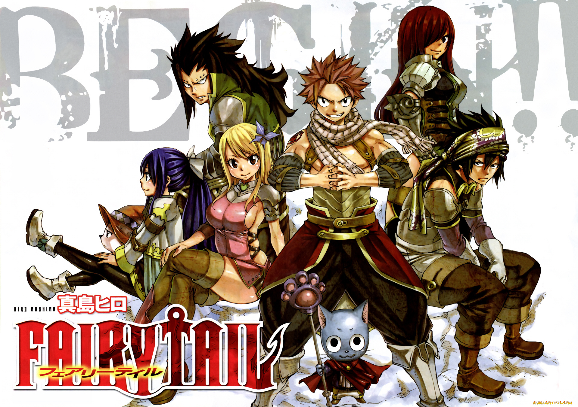 аниме, fairy, tail, хвост, феи