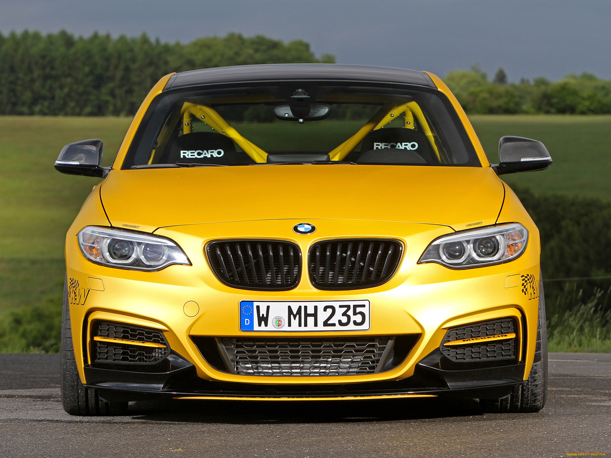 автомобили, bmw, желтый, 2014г, f22, clubsport, mh2, racing, manhart