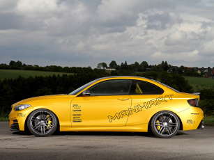 Картинка автомобили bmw желтый 2014г f22 clubsport mh2 racing manhart