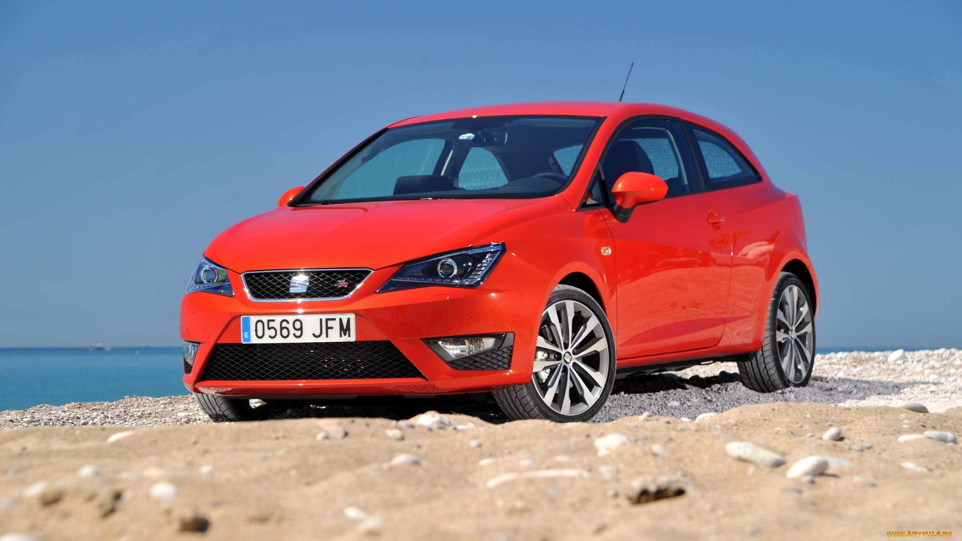 автомобили, seat, ibiza, sc, fr, 2015г, красный